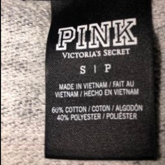 Victoria’s Secret PINK crewneck. Grey black and white in colour. Super comfy! - Picture 2 of 2
